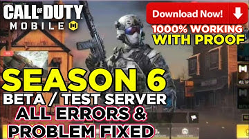 How To Download Season 6 Test Server Call Of Duty Mobile | Season 6 Test Server Cod Mobile