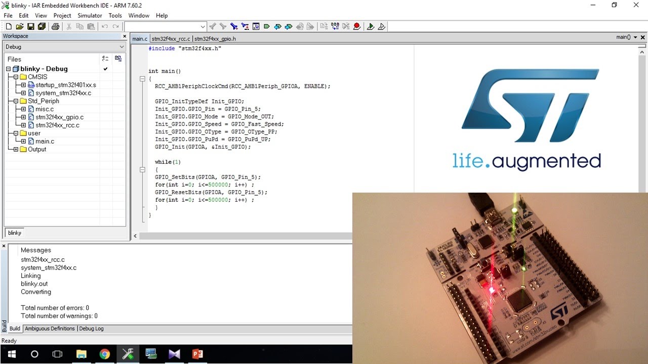  3 stm32f4 arm cortex m4 blink an led using stm32 series boards