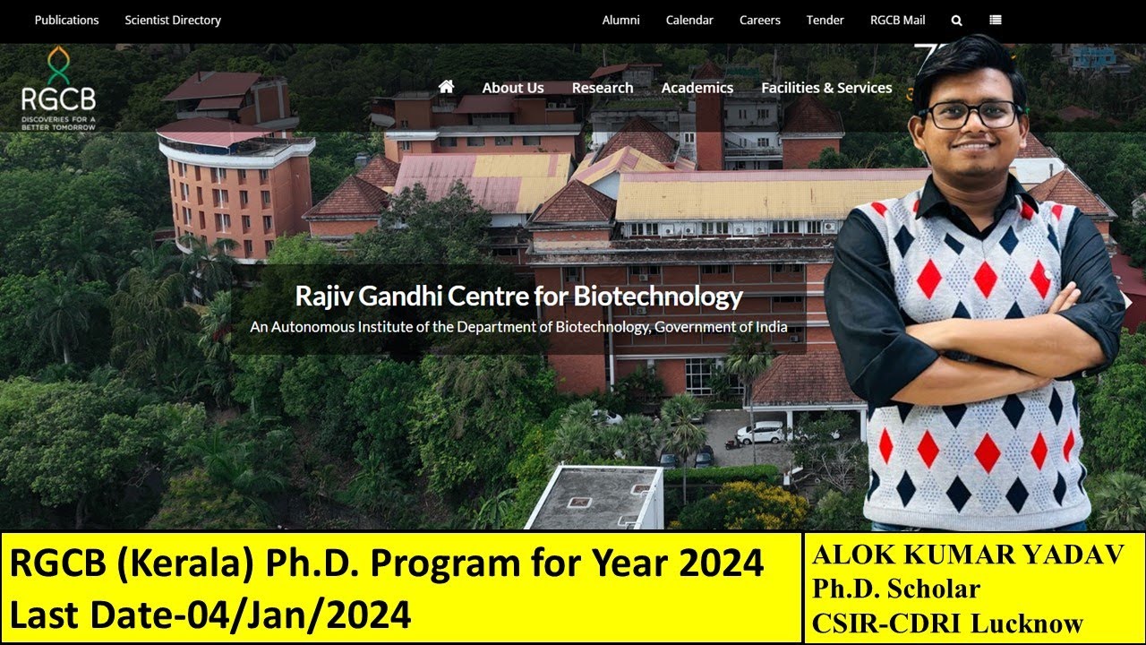 RGCB Kerala PhD ADMISSIONS January 2024 phd phd_entrance rgcb