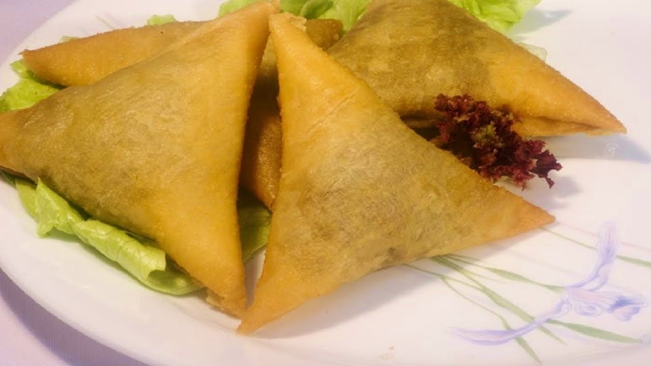 Triangle Samosa with Spring Roll Sheets - Bite size Samosas - Perfect for party! | Bhavna