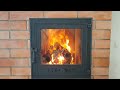 fire in bell stove