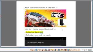 Fix Dirt 5 Crashing issue on Xbox Series X