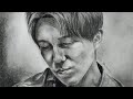 Dimash Qudaibergen Almaty Concert Trailer charcoal speeddrawing - Art for D-ummies dtyis week 27/22