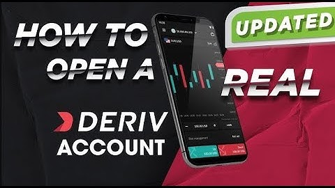 How To Open A Real Deriv Account Plus MetaTrader 5 link (UPDATE 2024)