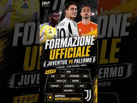 Video FORMAZIONE UFFICIALE — JUVENTUS-PALERMO.
