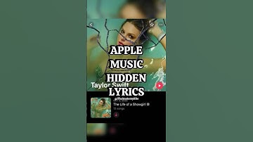 LYRICS FOR THE LIFE OF A SHOWGIRL ON APPLE MUSIC - TAYLOR SWIFT #taylorswift #taylornation #tloas
