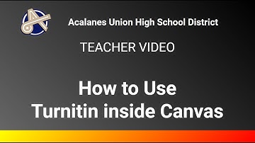How to use Turnitin inside Canvas (Teacher Video)