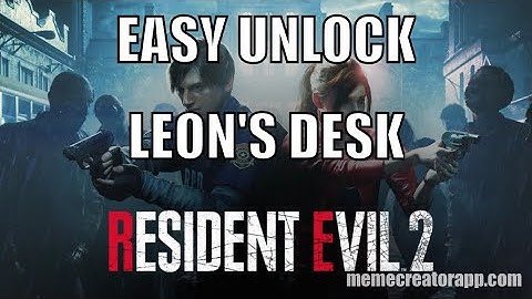 Resident Evil 2 How to unlock Leons Desk