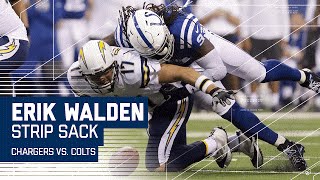 Erik Walden Sacks Philip Rivers & Forces Red Zone Fumble! | Chargers vs. Colts | NFL