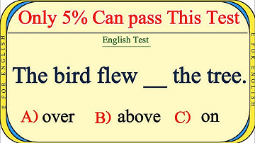 Mixed English Grammar Test: Only 5% Can Pass This Test 