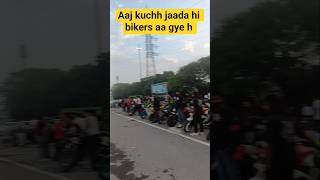 Protesters try to stop biker in the middle of the road 😱 @675kane