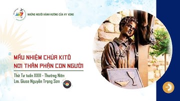 MẦU NHIỆM CHÚA KITÔ NƠI THÂN PHẬN CON NGƯỜI | Lm. Giuse Nguyễn Trọng Sơn | Thứ Tư Tuần XXIV - TN
