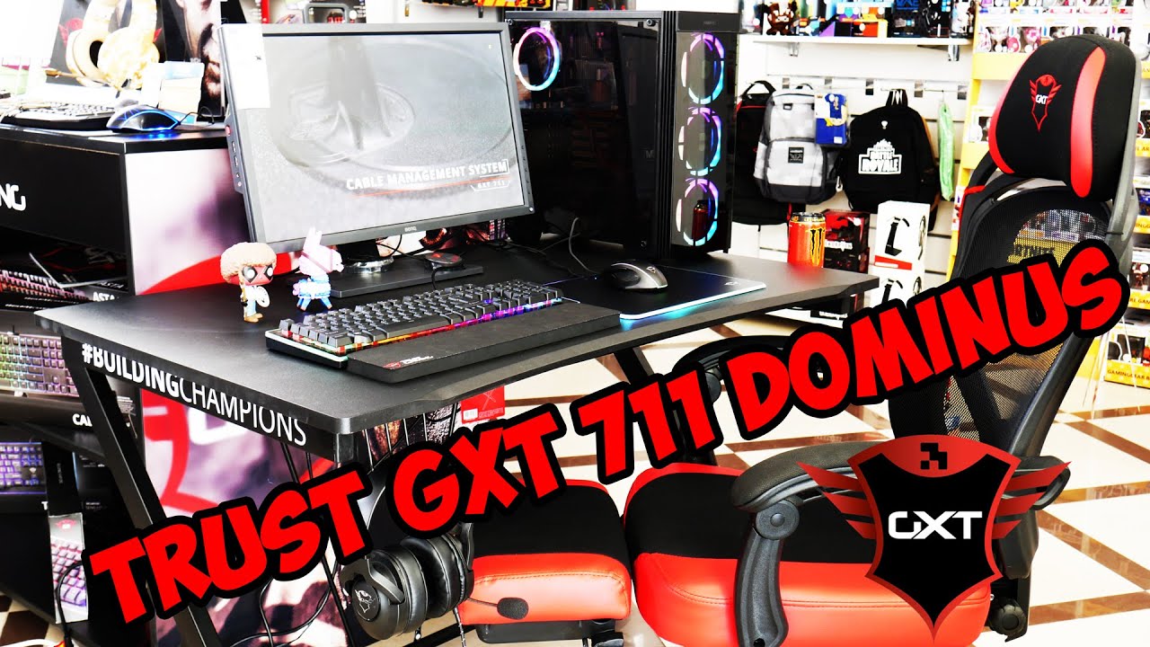 Byuro Za Shampioni Trust Gxt 711 Dominus Gaming Desk Review Youtube