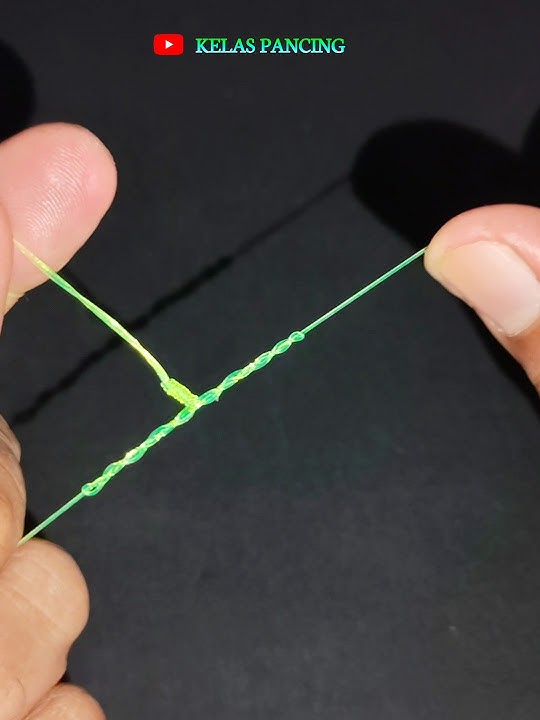 cara mudah membuat simpul T pancing #fishingknot #fishing #tknot