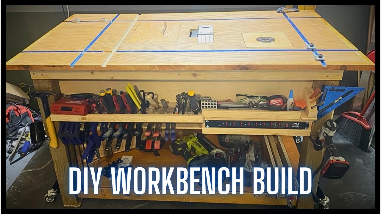 I Built a (Sketchy) ALL-IN-ONE Workbench on a Budget 🔨💲#diy # ...