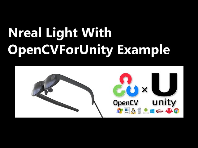 NrealLight with OpenCV for Unity Example