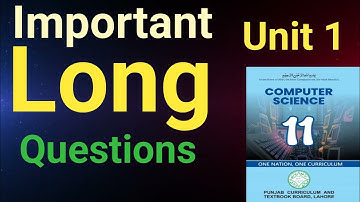 Computer Class 11 Unit 1 New Book | Important questions of unit 1 For Final Exams preparation 2026