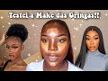 Fiz uma MAQUIAGEM de GRINGA || Pele Negra || It's Neide