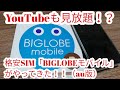 格安SIM 「BIGLOBEモバイル（au/KDDI版）」がやってきた！！YouTubeも見放題だって！？