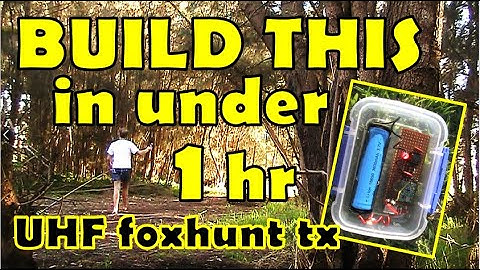 Milliwatt 433 MHz UHF fox hunt transmitter