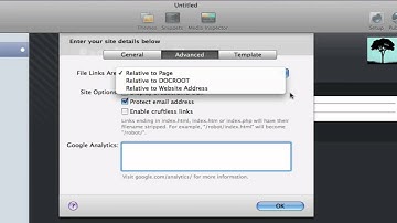 RapidWeaver HD Screencast: Site Setup
