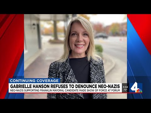 Gabrielle Hanson Refuses To Denounce Neo-Nazis