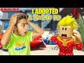 Ferran adopts a spoiled kid in roblox brookhaven  royalty gaming