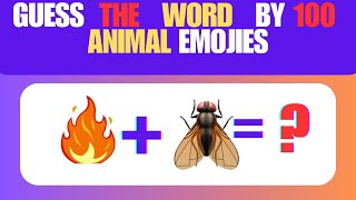 Only 1% Can Name All These Animals!🦁🧠🐘  | Emoji Quiz