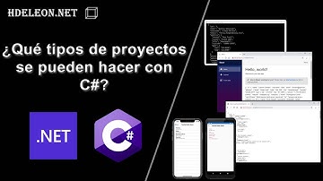 ¿Qué tipos de proyectos se pueden hacer con C#?