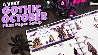 Spooky Season Planner Setup: Gothic Diaries Plan With Me 🕸️