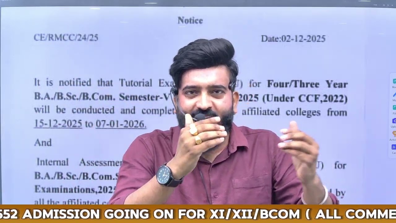 ||SEM-5 Internal Exams Final Notice||