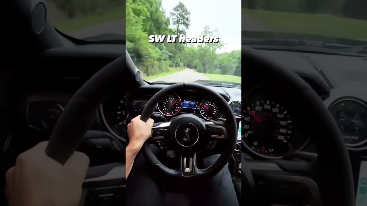 GT350 stock vs. Stainless Works LT headers😮‍💨 