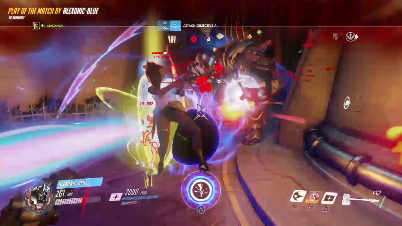 Overwatch: Reinhardt Play #49 [Pentakill + Blocking Earthshatter]