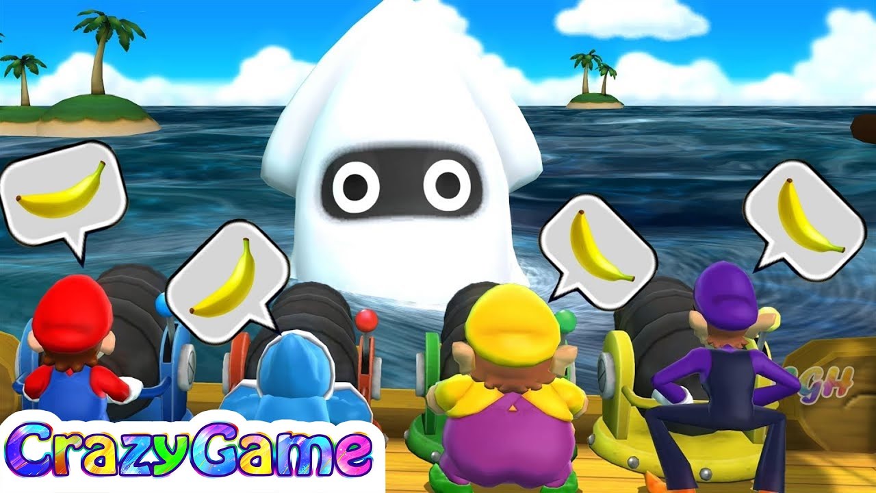 Mario Party 9 Boss Rush - Mario v Wario v Kamek v Waluigi Player Master Difficult |Crazygaminghub