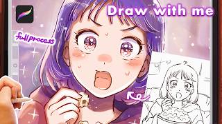 🍿 | draw with me | ipad asmr , new oc design , full process , procreate| 📢 Big News! screenshot 2