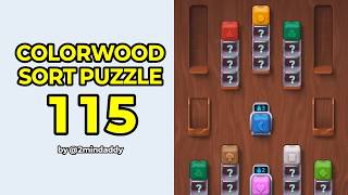 Colorwood Sort Level 115 Solution and Walkthrough