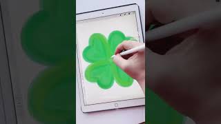 You Can Totally Make This Simple 4-Leaf Clover in Procreate👇🏼☘️