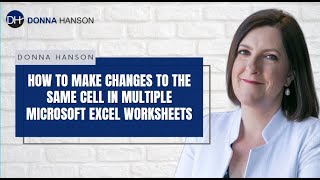 Famous How to Make Changes to the Same Cell in Multiple Microsoft Excel Worksheets Profile