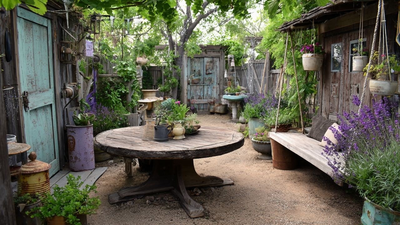My Fairytale Garden - Vintage & Rustic Decor Using Only Recycled Finds