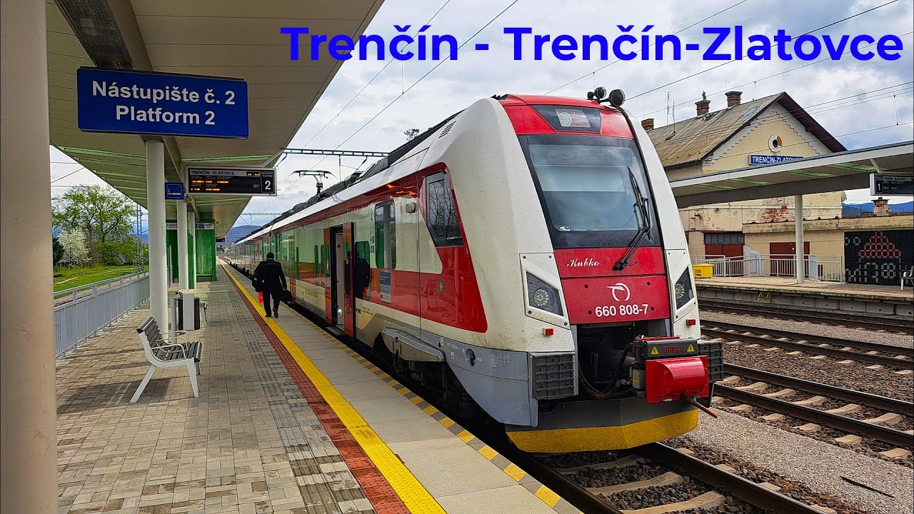 Jazda osobným vlakom v úseku Trenčín - Trenčín-Zlatovce