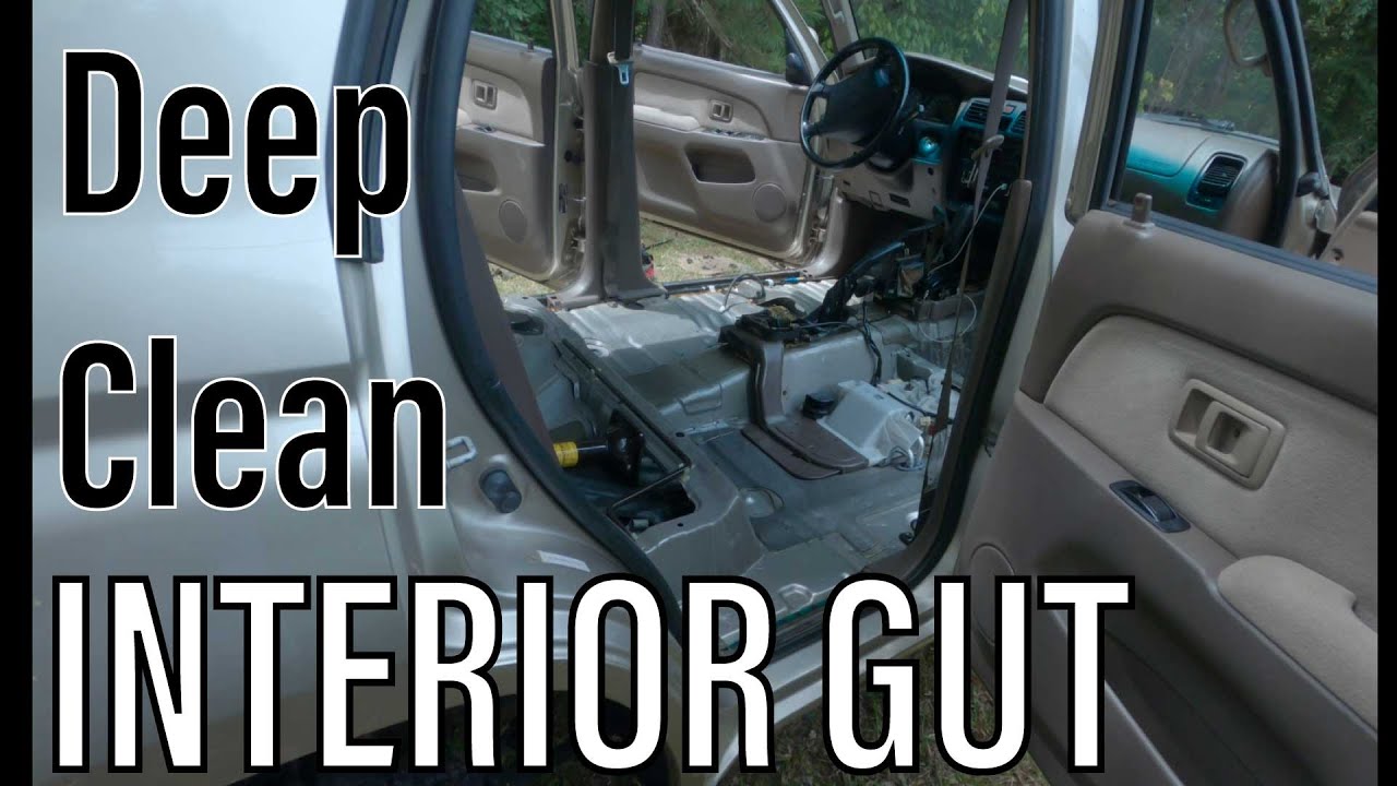 Gutting the Interior on my 3rd Gen 4Runner for a Deep Clean - Oddly Satisfying