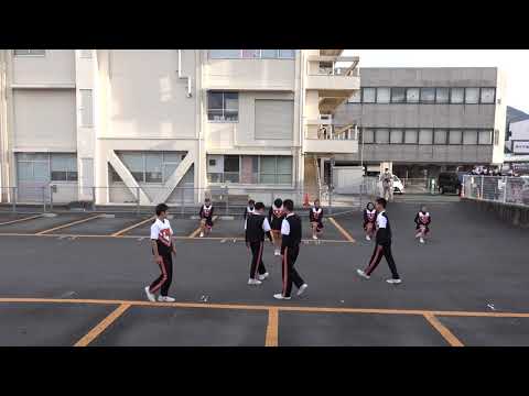 20211204　団体臨時列車伊予灘ものがたりつながり編宇和島行き　宇和島駅おもてなしイベント～宇和島東高校津島分校チアリーディング部お出迎え～