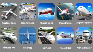 Airplane Flight Pilot,Flight Sim 3D,Plane Flying Simulator,Airplane Pro,Turboprop Flight Simulator screenshot 3