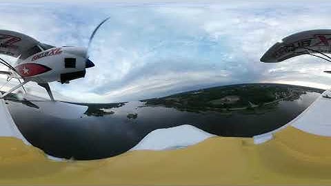 FunCub XL on floats with Samsung 360 onboard