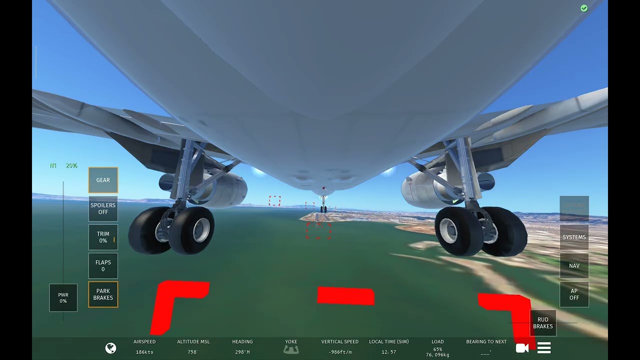 Shortest flight and butter landing 