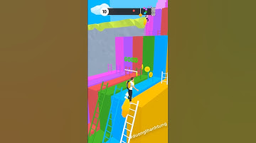 Ladder Run Level 10 (by VOODOO) Gameplay Walkthrough (Android & iOS) - Shorts🙃😇