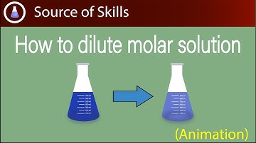 dilution of molar solution | dilution of 1 M solution | how to dilute molar solution