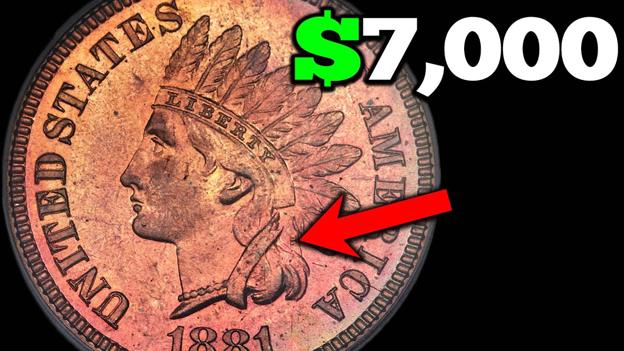 1881 Indian Head Pennies Worth Money! One Cent Coin Errors! YouTube