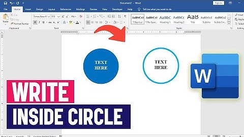 Hoe schrijf je binnen een cirkel in Microsoft Word
