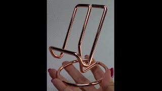 Rose gold stand for slabs, giant hearts, or mobile phones - SND2